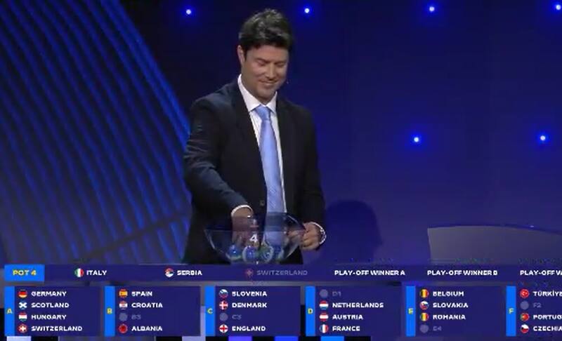 generó sonrisas incómodas en pleno sorteo de la Euro 2024.