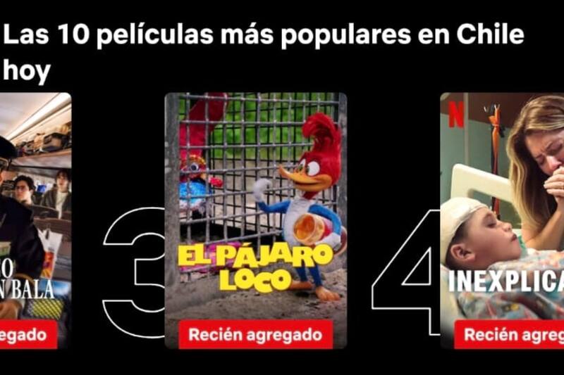 La película es la tercera tendencia en Netflix Chile.