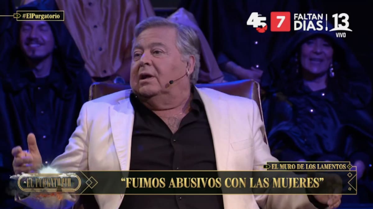 Ernesto Belloni en "El Purgatorio". Foto: Canal 13.
