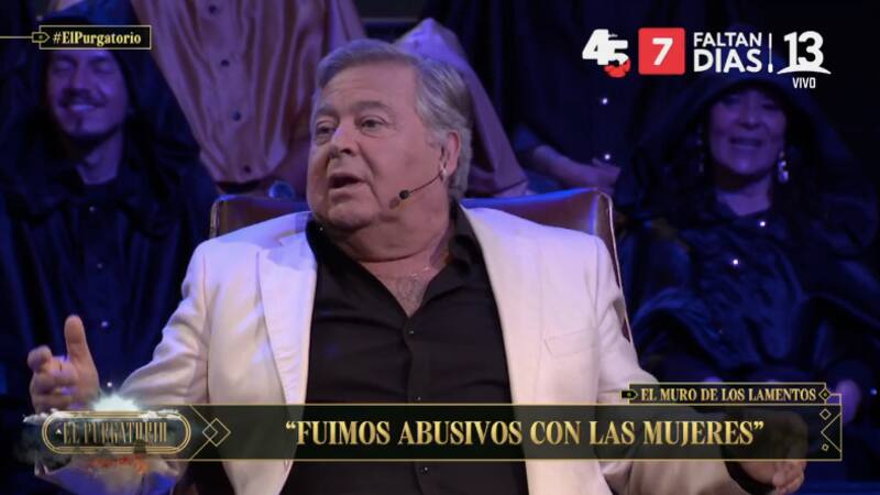 Ernesto Belloni en "El Purgatorio". Foto: Canal 13.