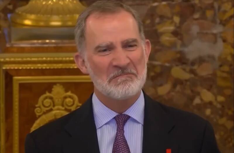 El Rey de España no pudo contener la emoción. Créditos: Instagram