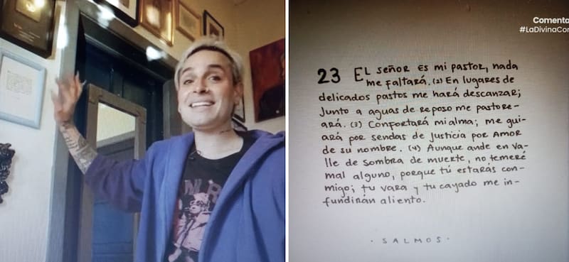 El salmo con historia para Dani Ride. Créditos: Pantallazo
