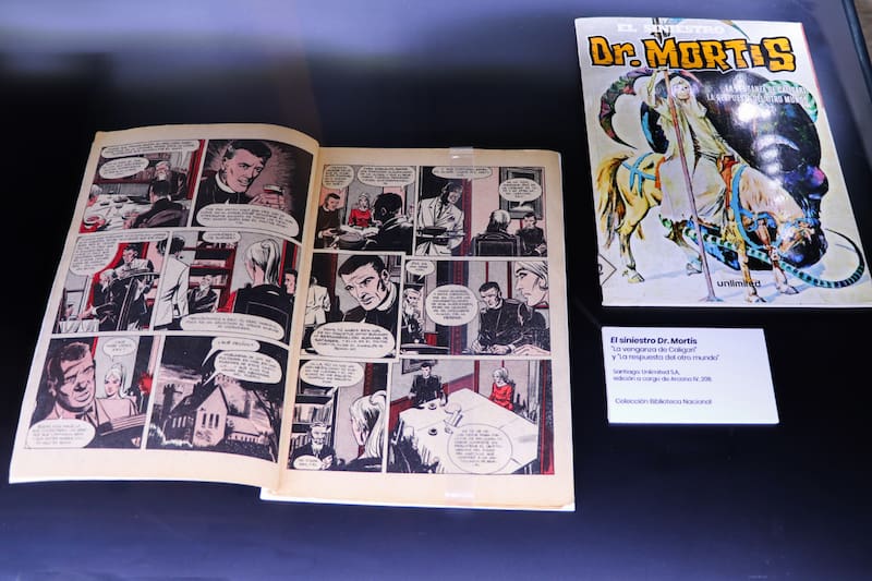 La muestra recopila material inédito de la historieta creada por Juan Marino. Créditos: Biblioteca Nacional de Chile.