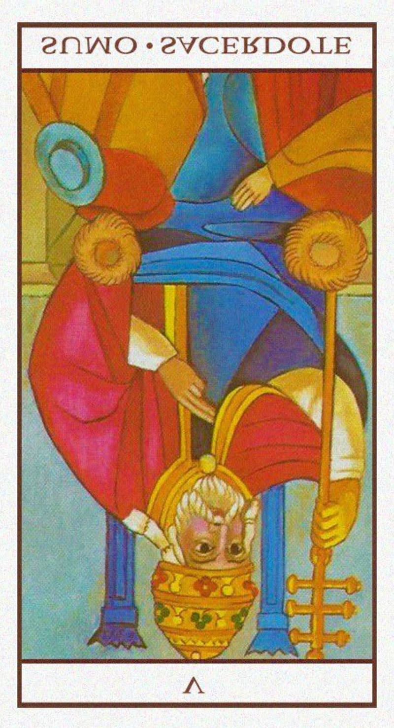 El Sumo Sacerdote invertido del Tarot de Marsella