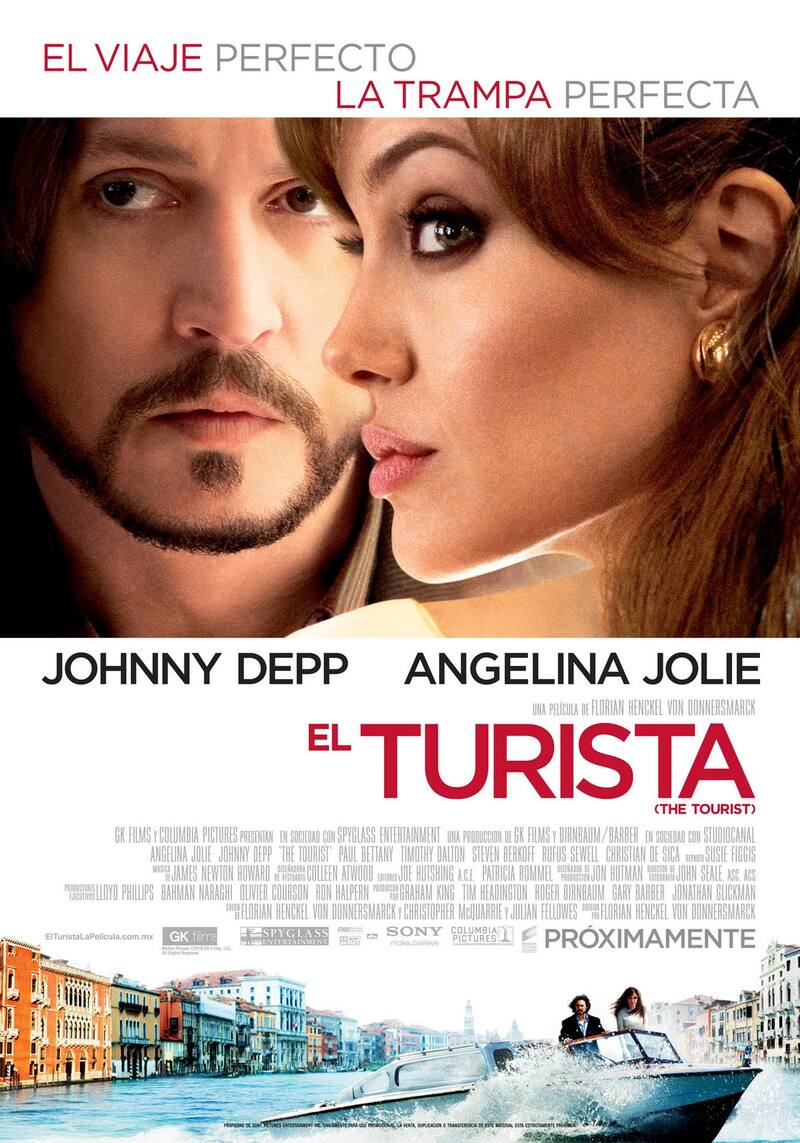 "El Turista" es protagonizada por Angelina Jolie y Johnny Depp.