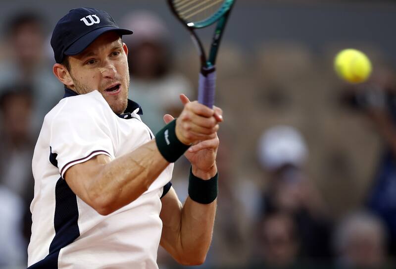 El último partido de Nicolás Jarry había sido en Roland Garros ante Corentin Moutet (Foto: EFE)