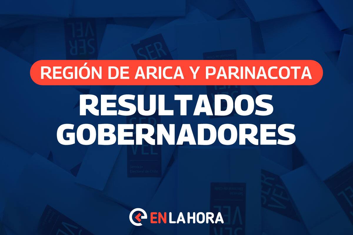 Resultados de la segunda vuelta de gobernadores en la Región de Arica y Parinacota.