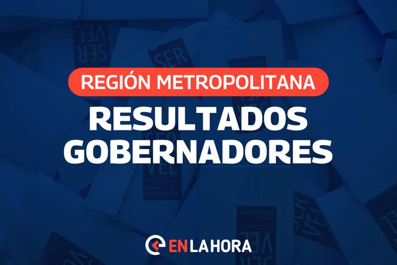 resultados segunda vuelta gobernadores en la Región Metropolitana.