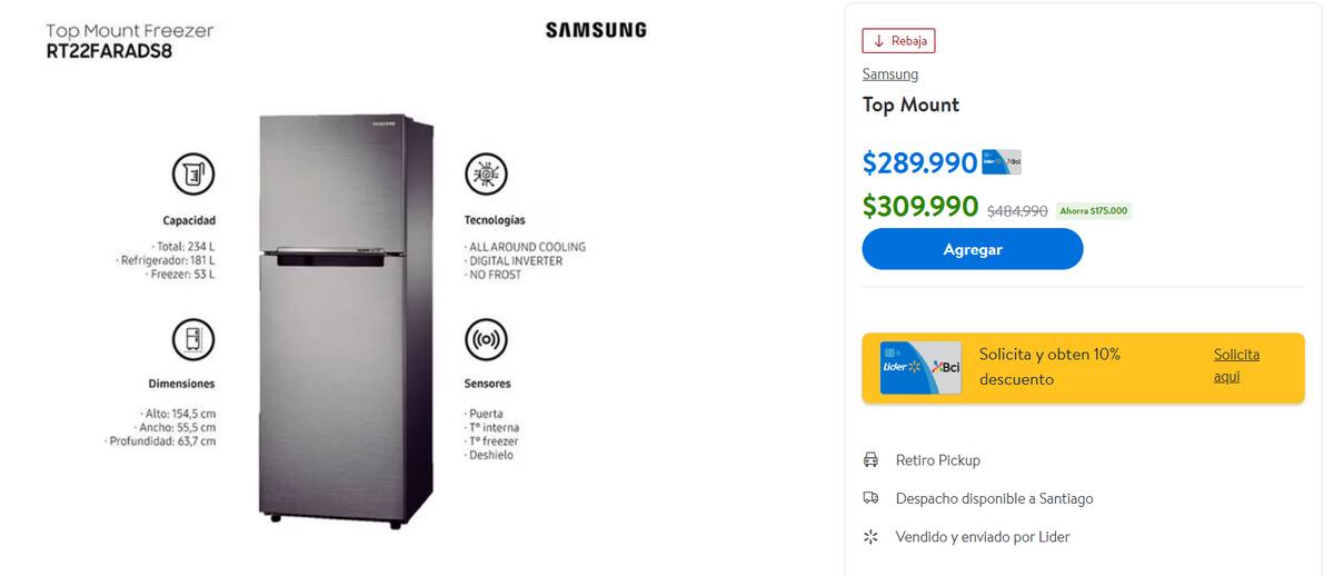 Lider presenta nuevas ofertas en estos productos.