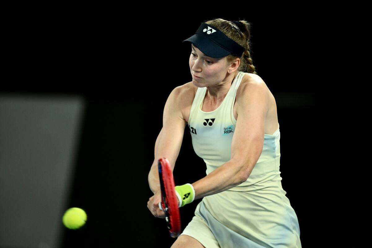 La kazaja casi no sufrió para imponerse a Jessica Pegula y avanzar a la final del Australian Open. Foto: Agencia EFE.