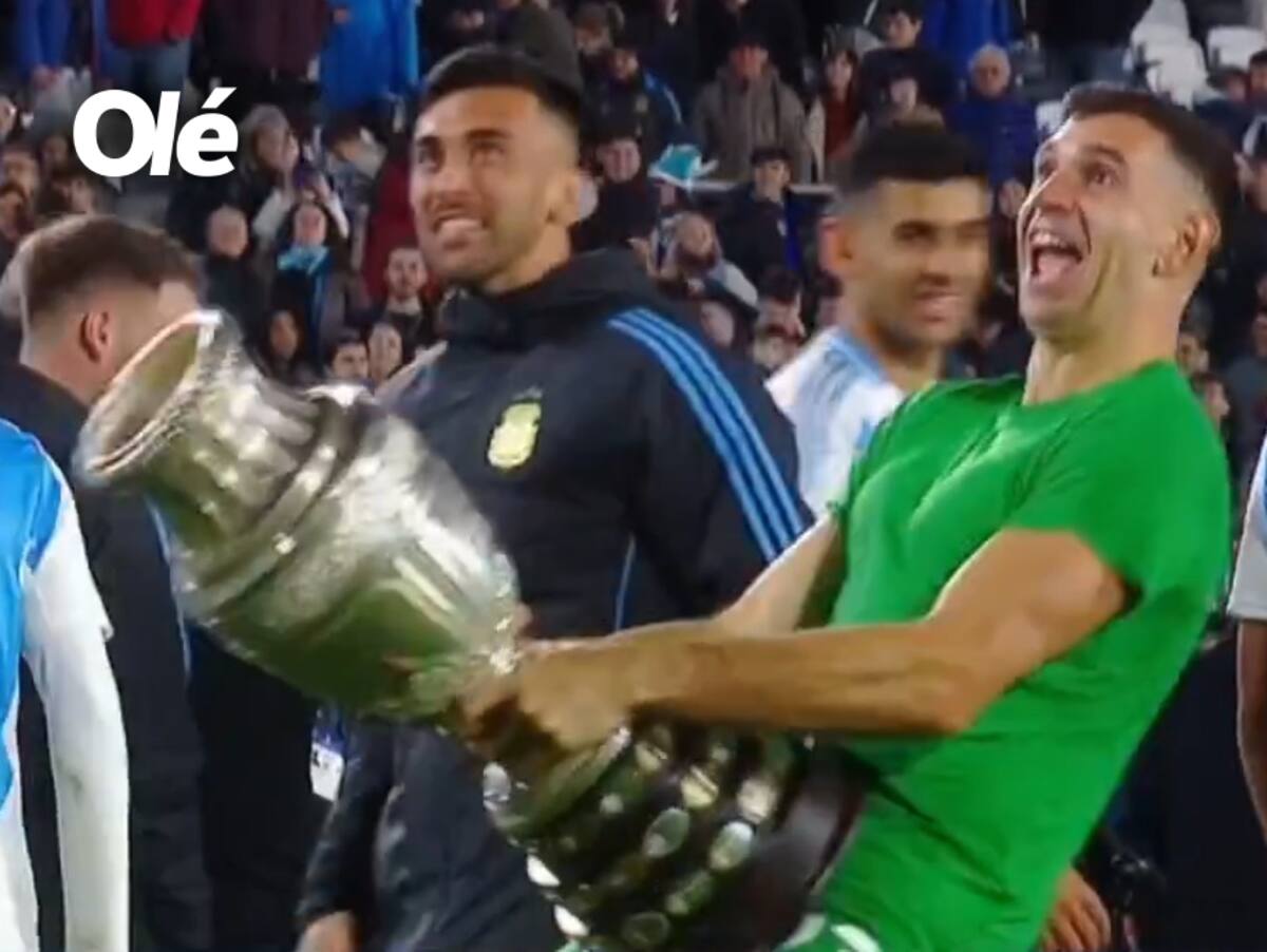 La vulgar celebración del Dibu Martínez.