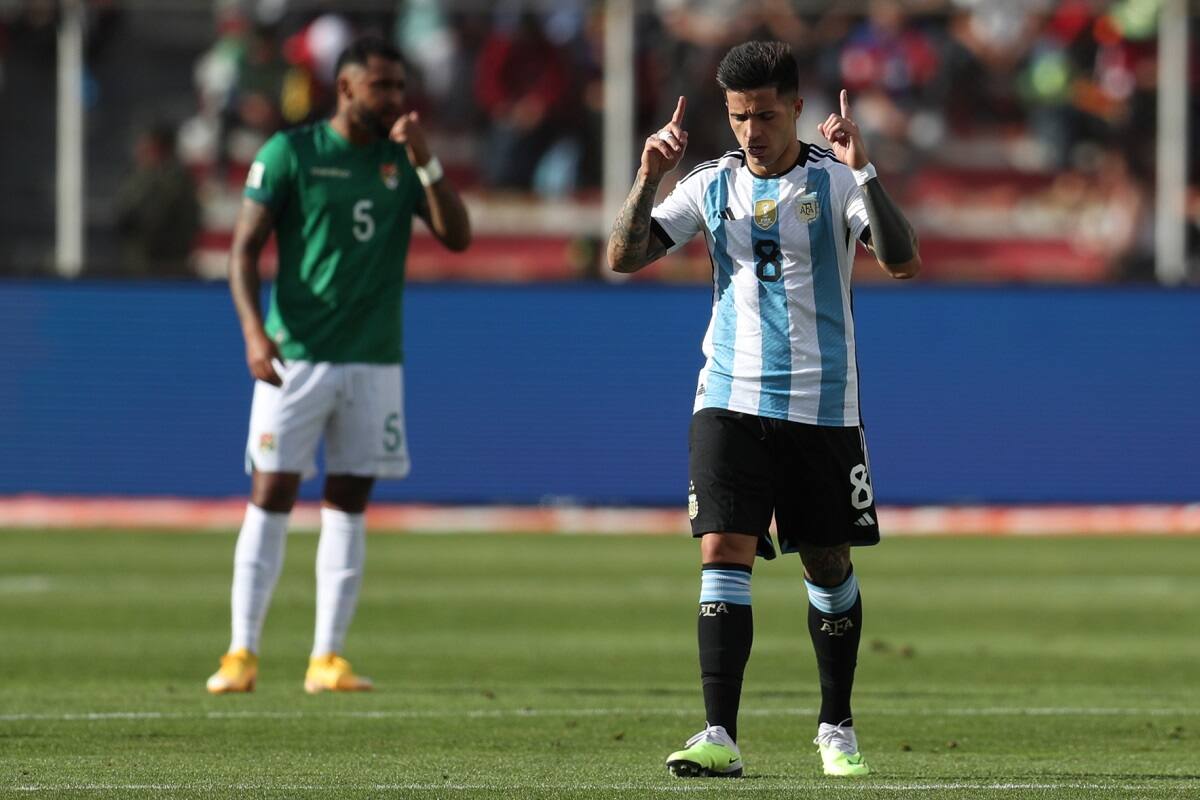 Argentina derrotó a Bolivia en la altura de La Paz. Conmebol