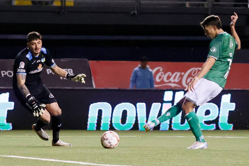 Emanuel Cecchini anotó en la última victoria de Audax Italiano. Foto: Aton.