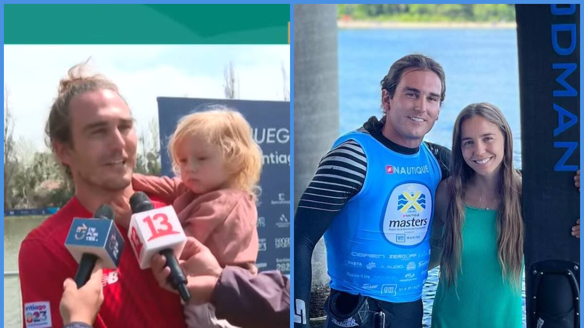 “Nunca salto solo, tengo a mi señora”: Emile Ritter celebró con su pequeño hijo en brazos el oro en los Panamericanos