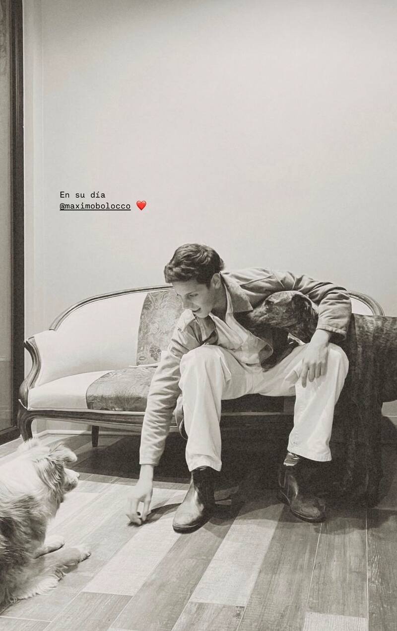 Emilia Hidalgo felicitó a Máximo Menem.