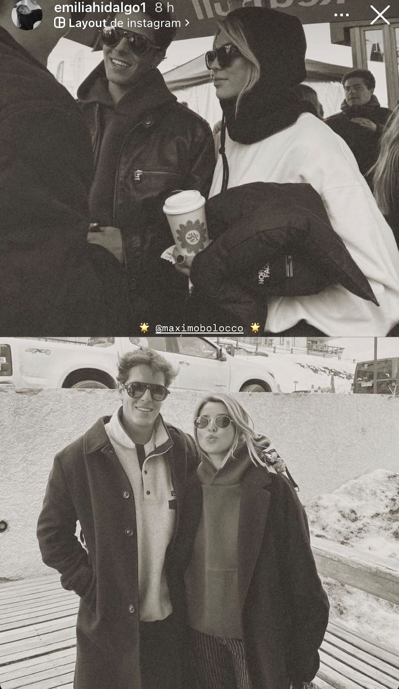 Emilia Hidalgo felicitó a Máximo Ménem.