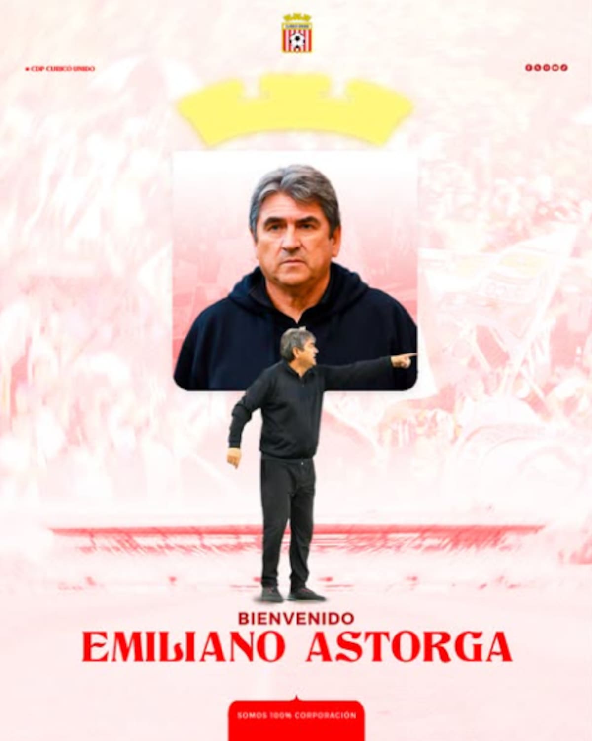 Asumió como nuevo DT de Curicó Unido. Foto: Curicó Unido.