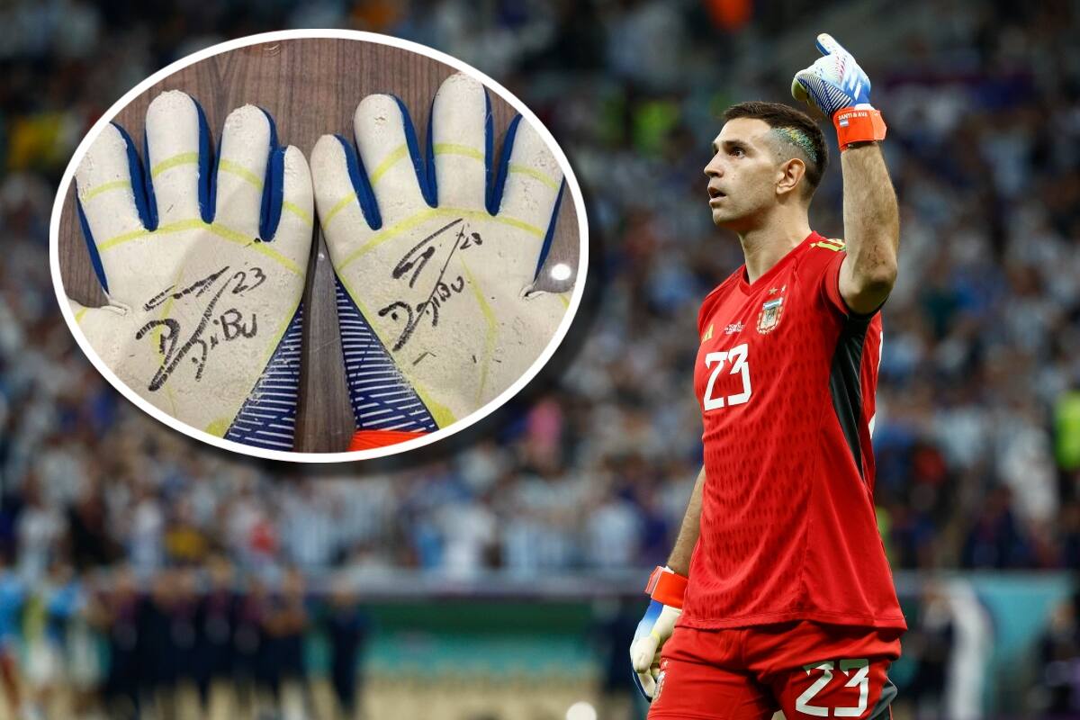 Los guantes del "Dibu" ya están en subasta