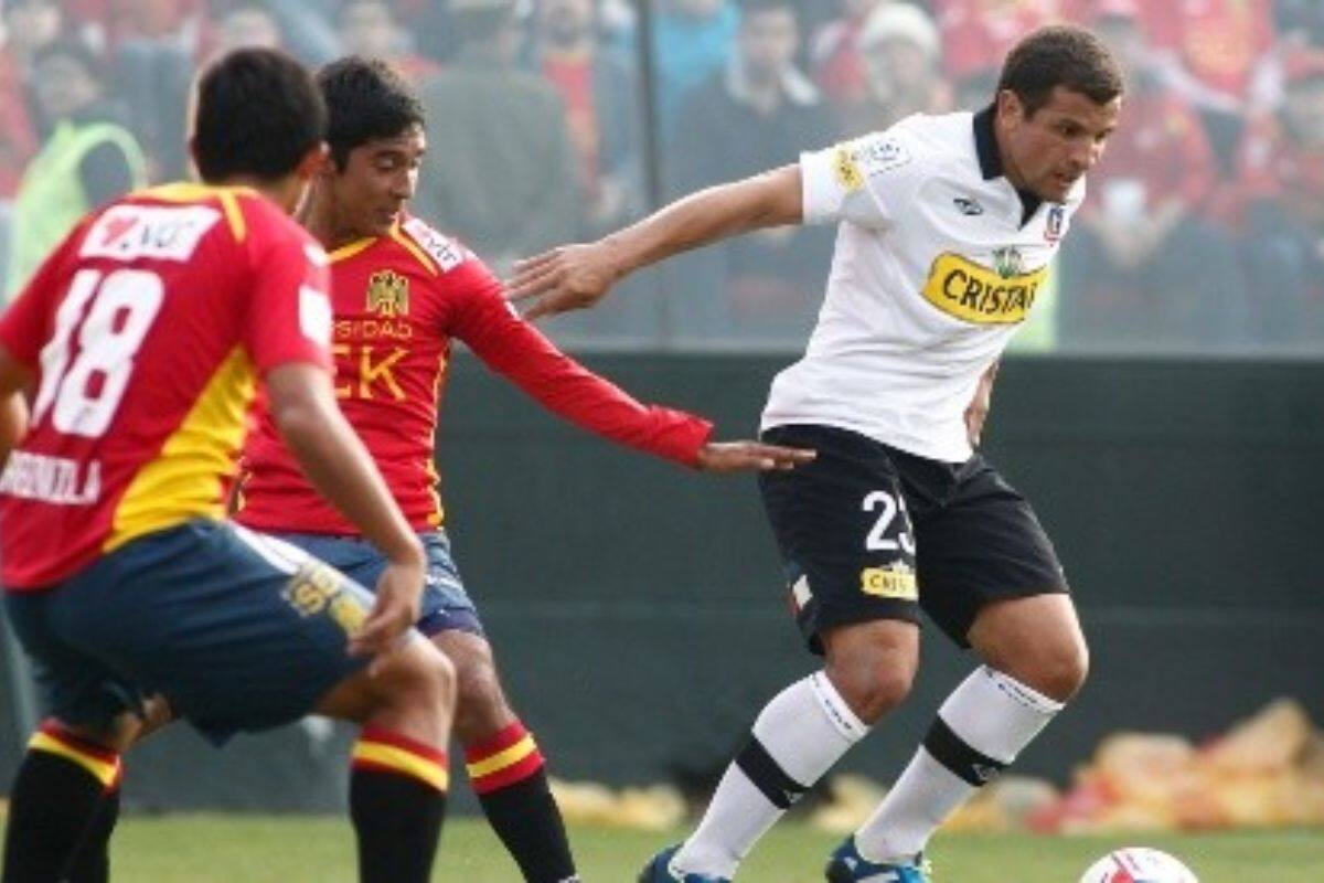 Emiliano Vecchio contra Unión Española, en la final del Campeonato 2013.