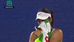 VIDEO | Susto en Dubái: tenista estalla en llanto al ver a acosador en las tribunas