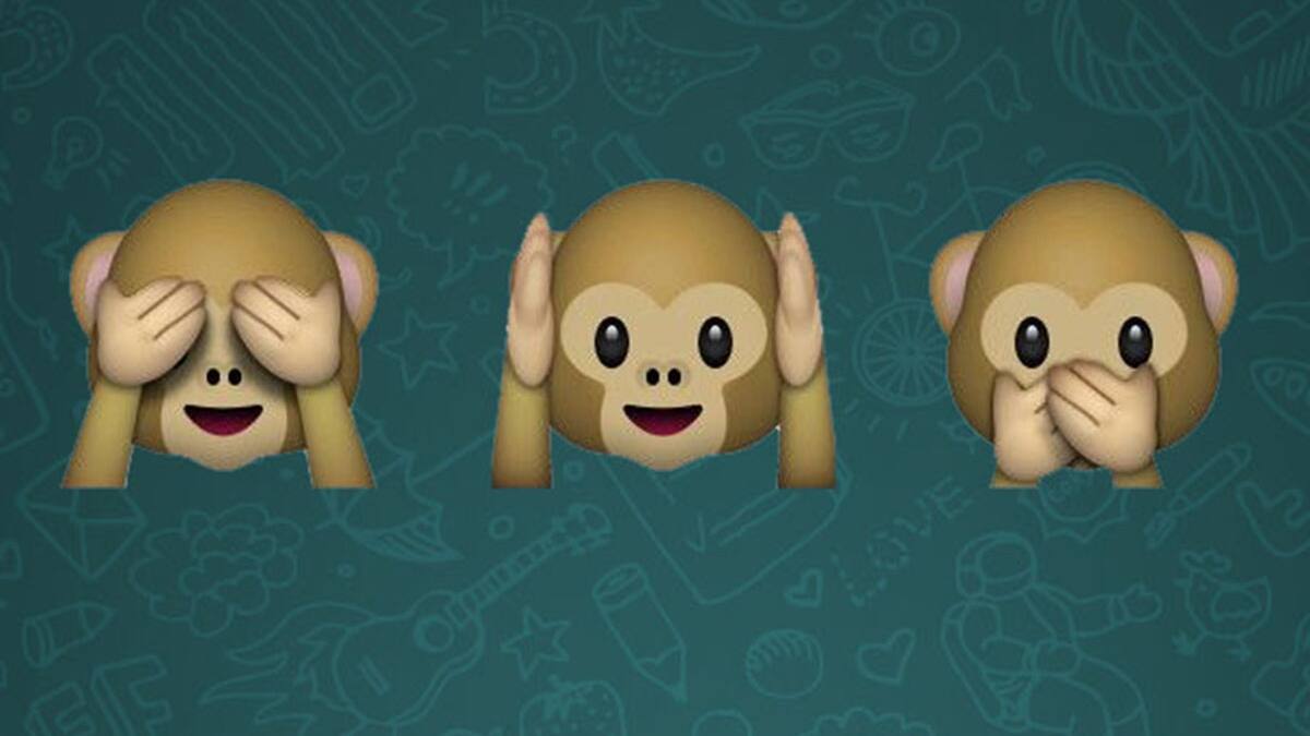 Emojis de WhatsApp: ¿Qué significan los tres monitos en tus chats?