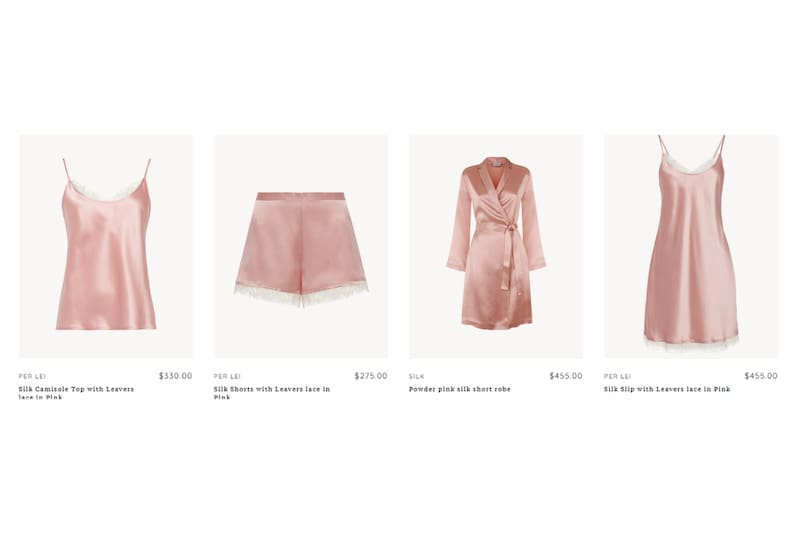 Los precios de los artículos que vende la marca superan en su mayoría los 100 dólares.