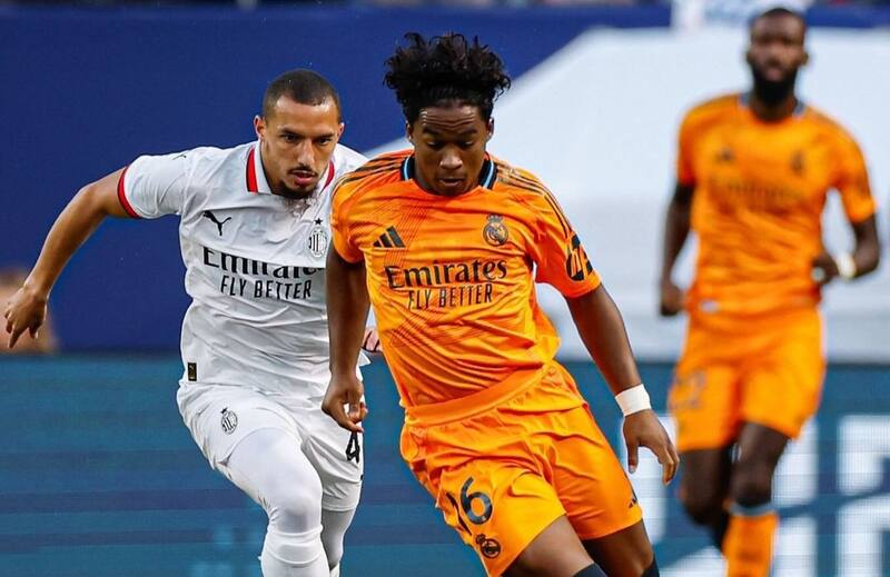 El brasileño jugó su primer encuentro con la camiseta Merengue. Créditos: @realmadrid.
