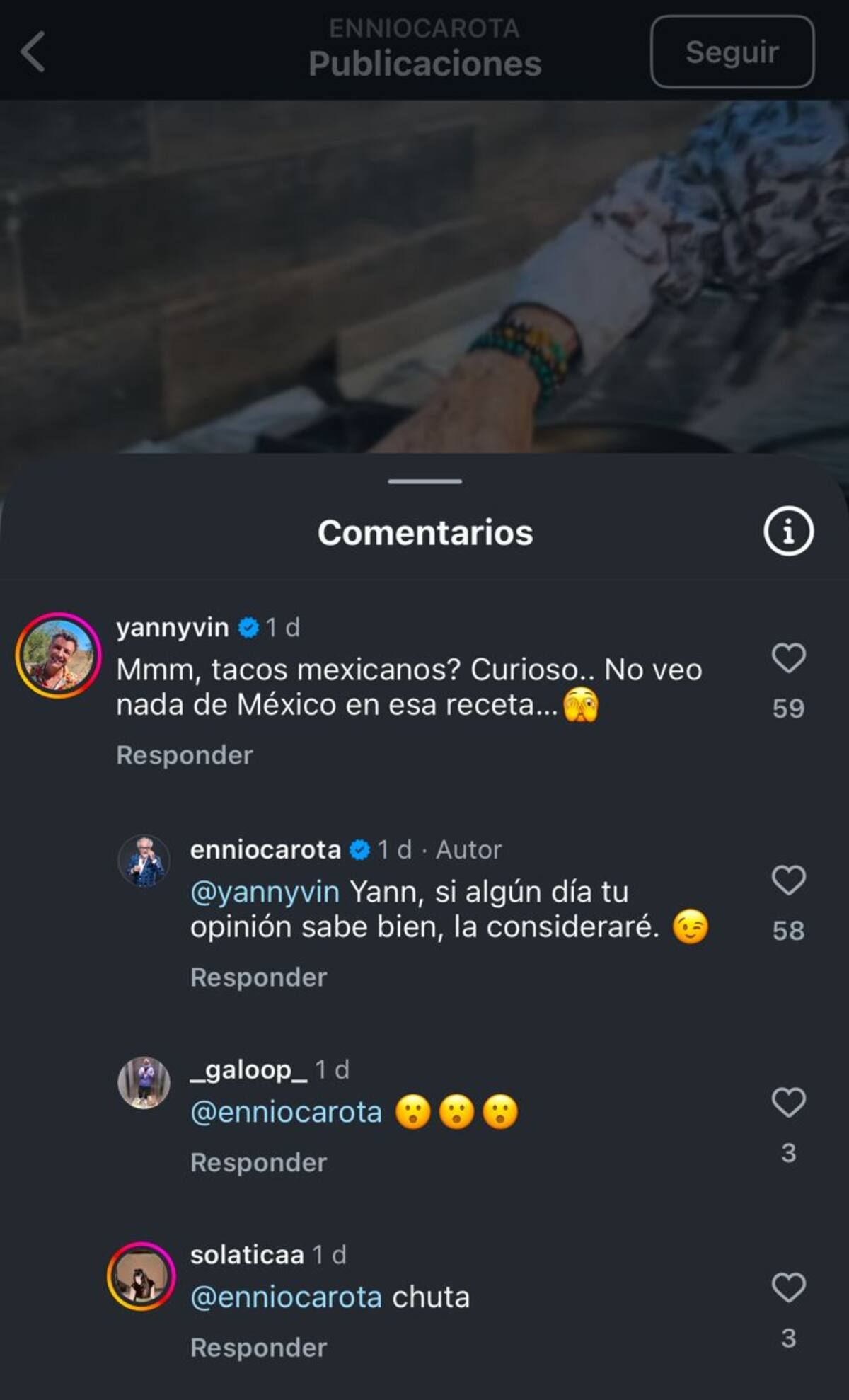 le responde de manera picante a Yann Yvin.
