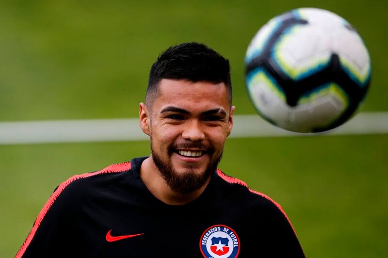 Futbol, entrenamiento de la seleccion chilena en San Pablo
Copa America 2019
El jugador de la selecciones chilena Paulo Diaz es fotografiado durante el entrenamiento realizado en el centro deportivo Frederico Antonio Germano Menzen de San Pablo, Brasil.
26/06/2019
Andres Pina/Photosport
Football, Chile National team training session
Copa America Championship 2019
Chile's player Paulo Diaz is pictured during training session held at the Frederico Antonio Germano Menzen sport center in Sao Paulo, Brazil.
26/06/2019
Andres Pina/Photosport