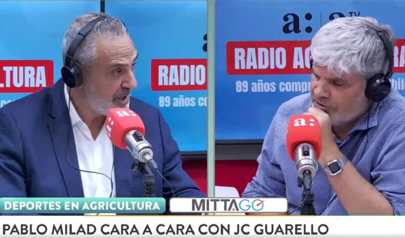 En Radio Agricultura. Foto: Captura