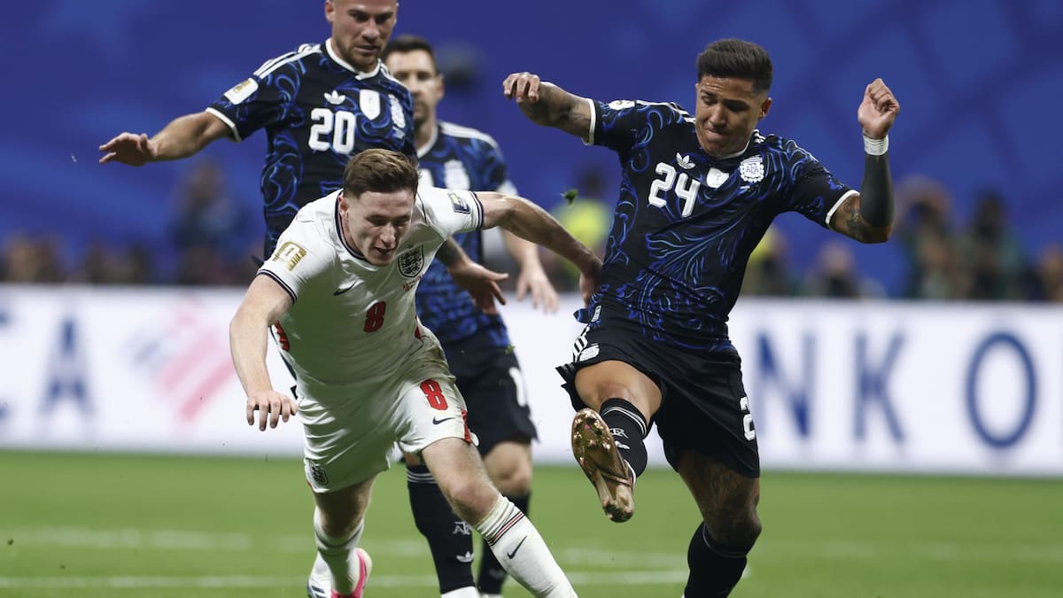 VIDEO | La agresión de Enzo Fernández que quedó sin sanción en la semifinal contra Inglaterra