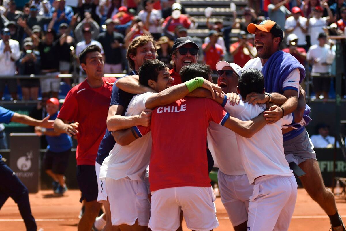 Equipo chileno Copa Davis. Photosport