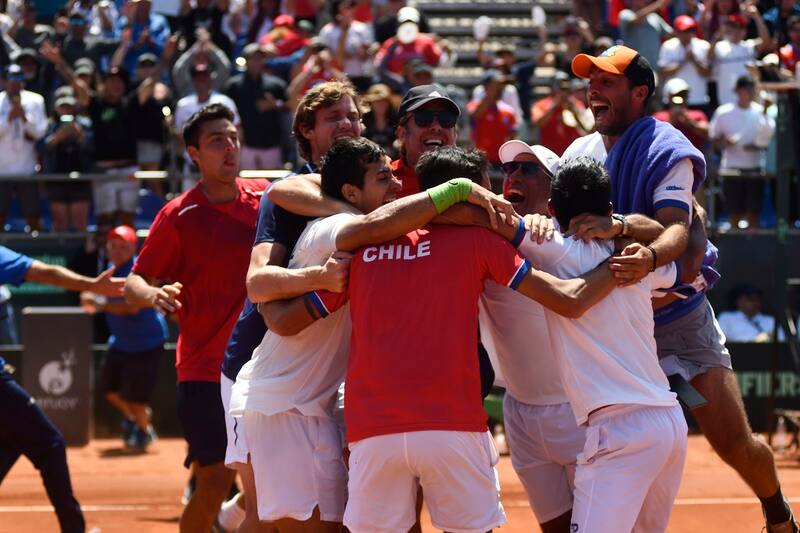 Equipo chileno Copa Davis. Photosport