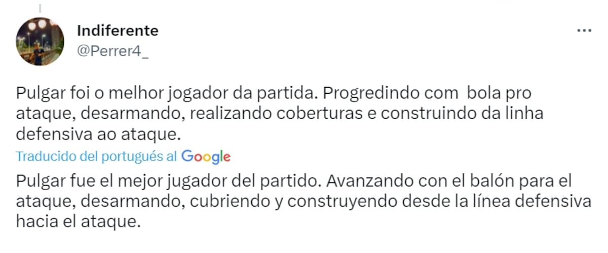 Elogios para Pulgar