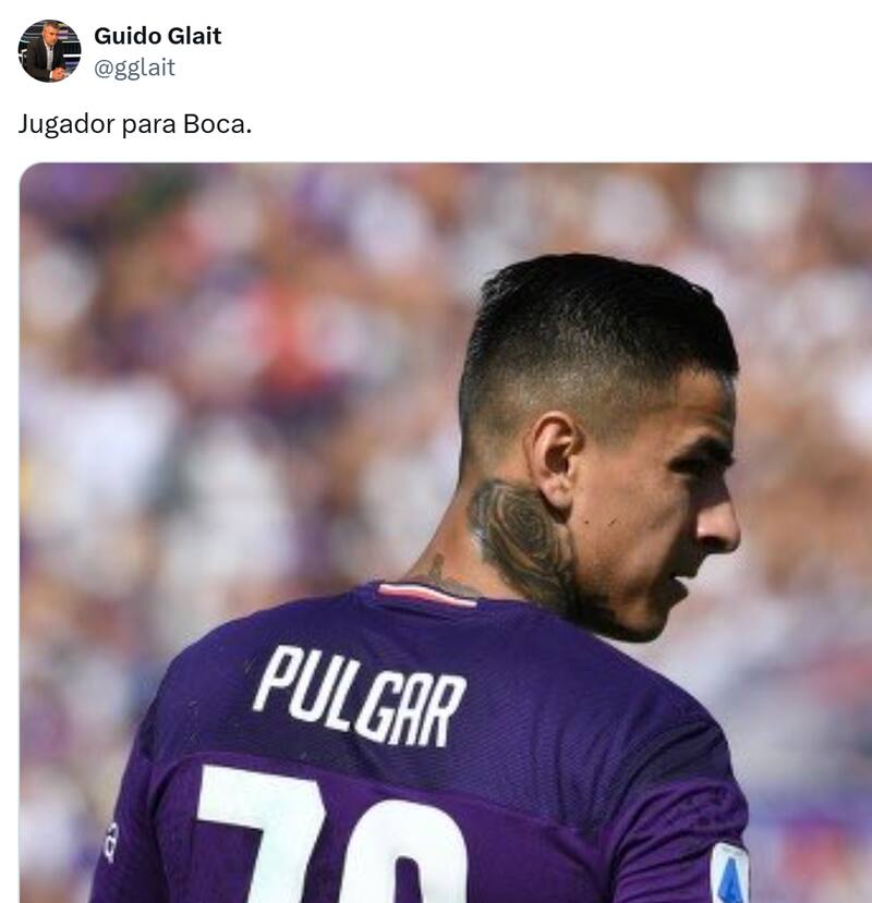 El periodista argentino postuló al chileno para Boca Juniors