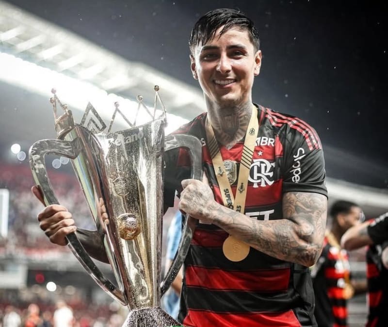 Reconocido como pilar de su equipo, reciente campeón de Copa Libertadores y Brasileirao. Foto: X @Flamengo