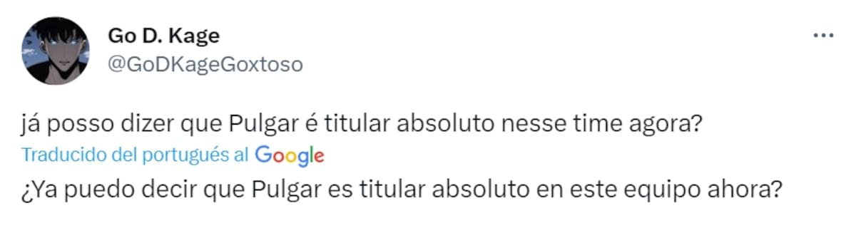 Elogios para Pulgar