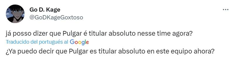 Elogios para Pulgar