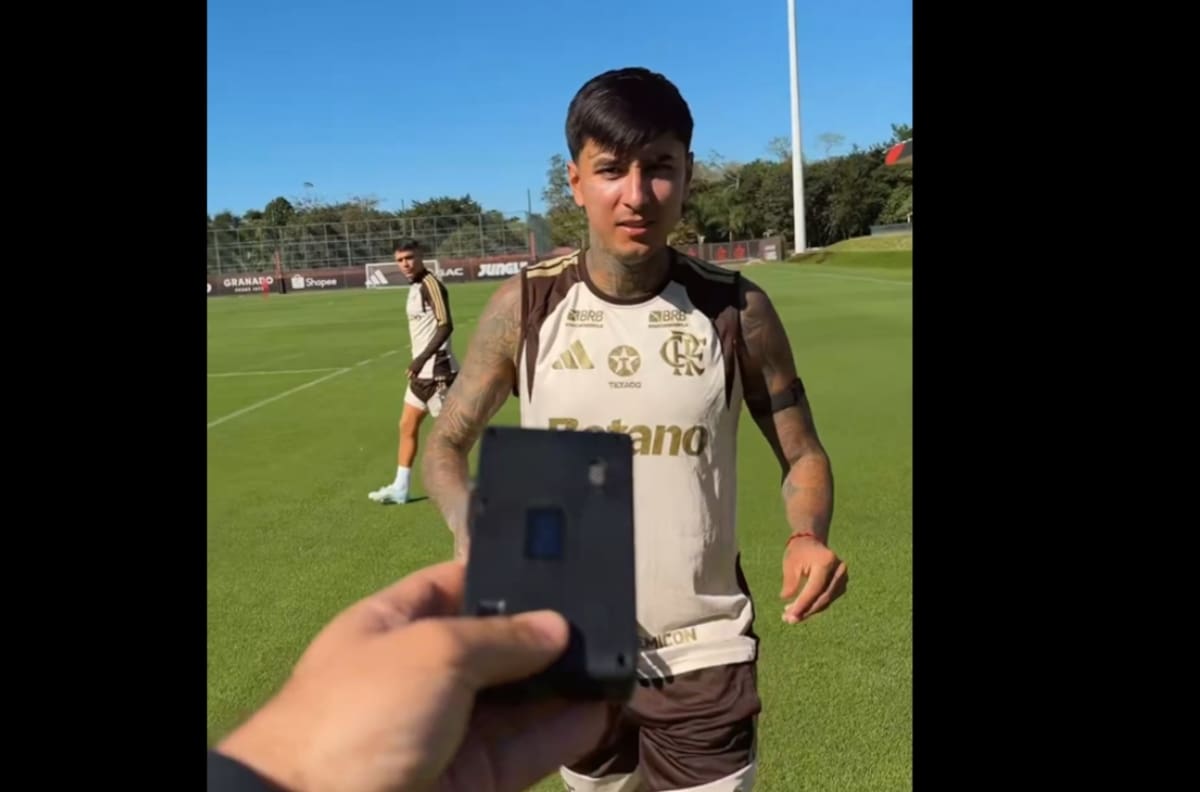 VIDEO | Flamengo sorprende a Erick Pulgar y le asigna un nuevo “trabajo”