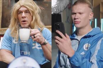 VIDEO | Erling Haaland tuvo entretenido encuentro con John Cena para dar importante anuncio