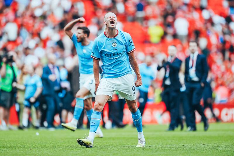 Anotó cinco goles en el último partido del Manchester City