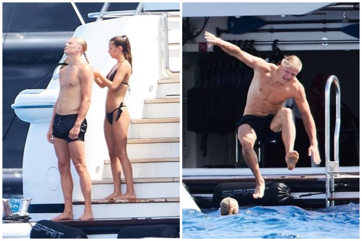Erling e Isabel en un yate en el sur de Francia. Fotos: The Mirror