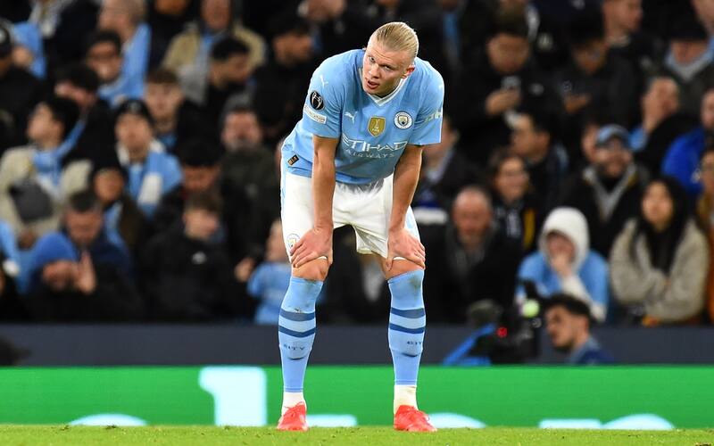 El noruego quedó fuera de la carrera para obtener la Bota de Oro