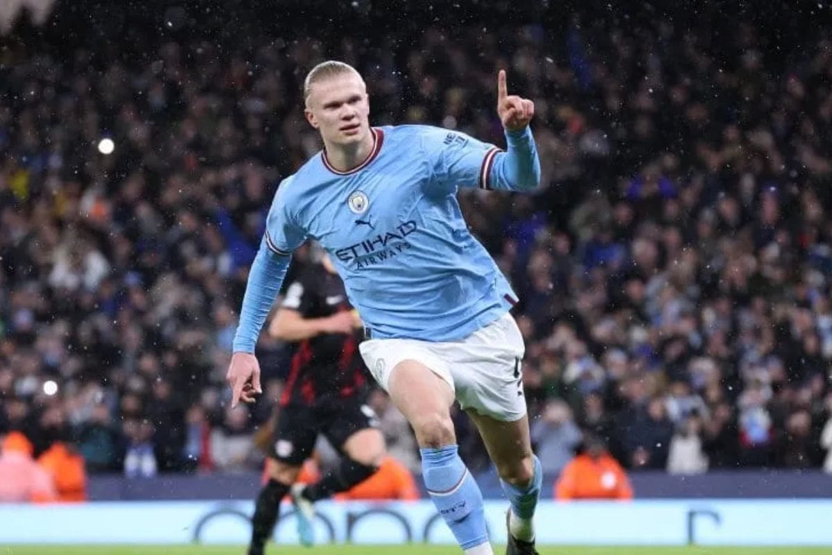 Erling Haaland llegó a 33 goles en la Premier League. (EFE)