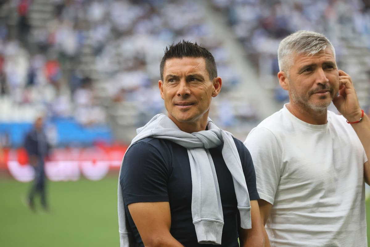 El exjugador de la UC en un homenaje a los campeones del 2005 en el Claro Arena. Foto: Agencia Aton.