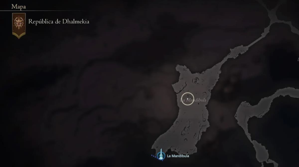 Ubicación Nueve de Espadas. Créditos: Square Enix.