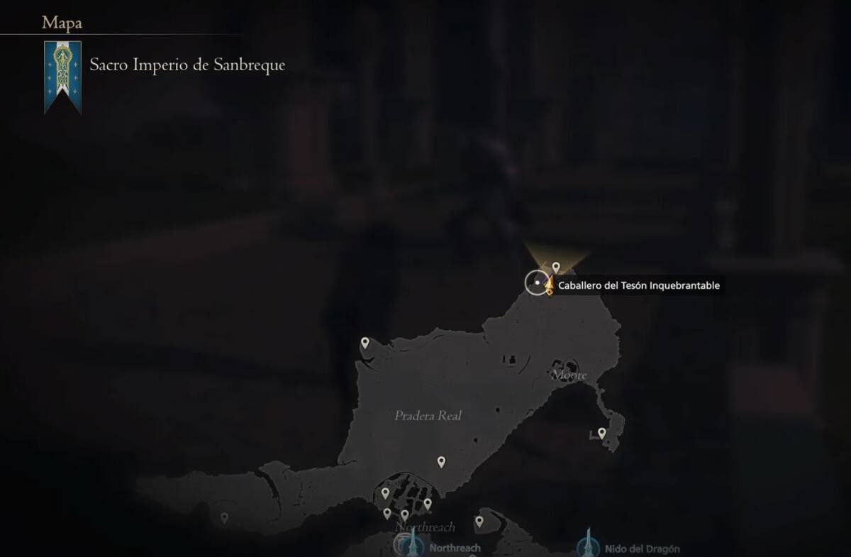Ubicación Caballero del Tesón Inquebrantable. Créditos: Square Enix.