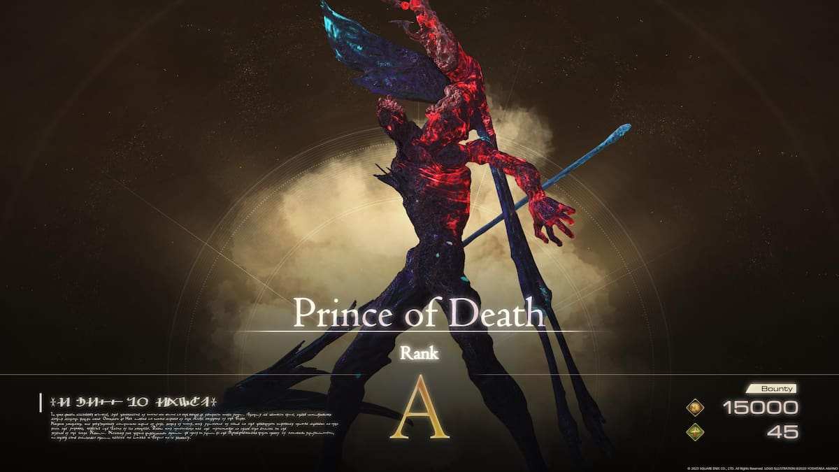 Príncipe de la Muerte. Créditos: Square Enix.
