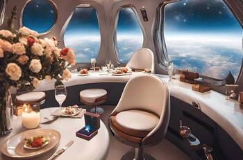 Romance fuera de este mundo: Popular empresa de propuestas matrimoniales ofrece cenas en el espacio