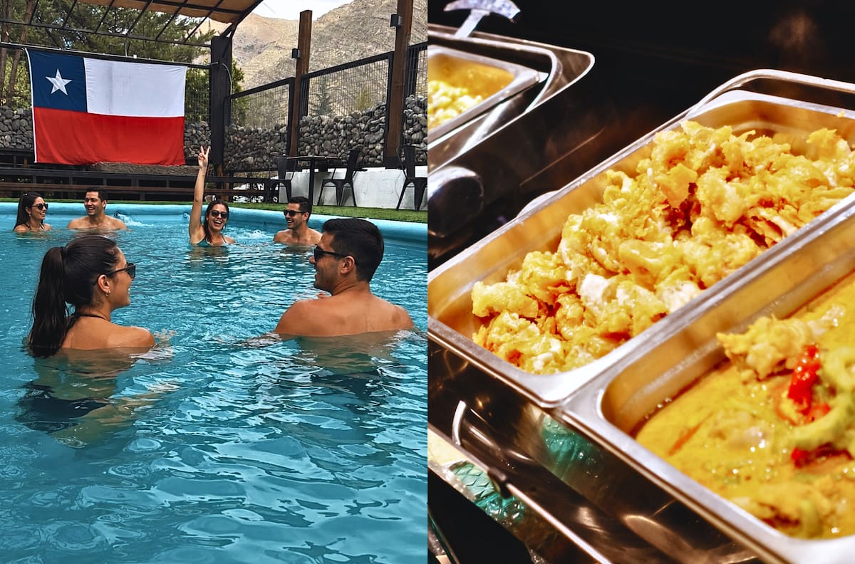 El increíble tenedor libre en el Cajón del Maipo que incluye piscina temperada y granja educativa